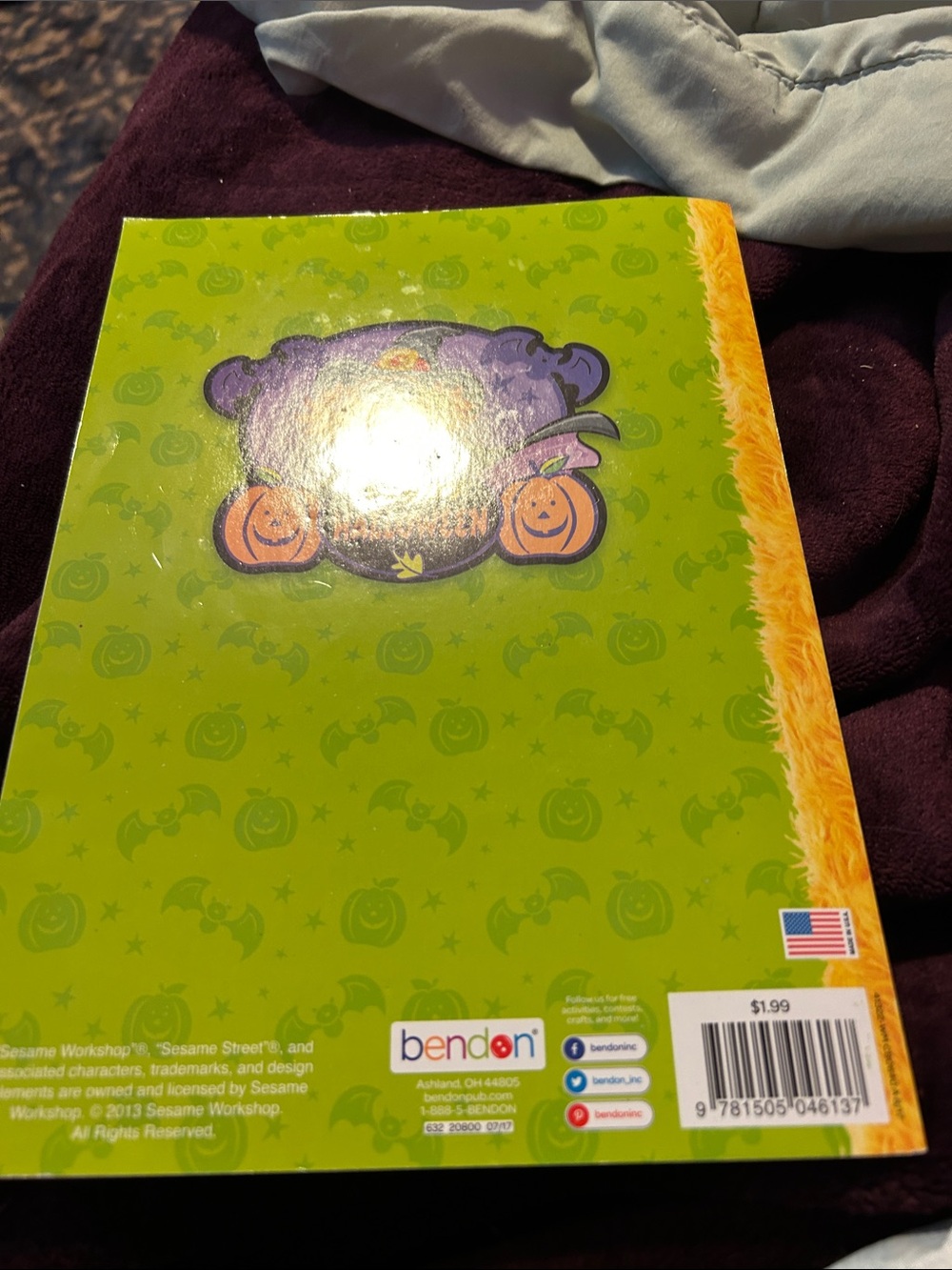 Sesame Street Halloween Activity Book - Blue, Orange, Yellow, Red, Green - Picture 2 of 4